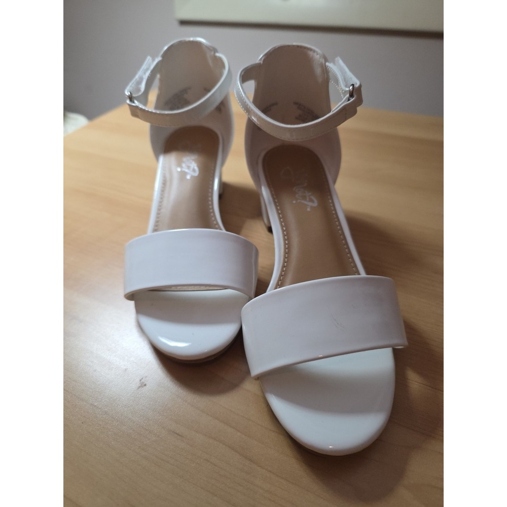 Little Girls‎ White Ankle Strap Dress Heels